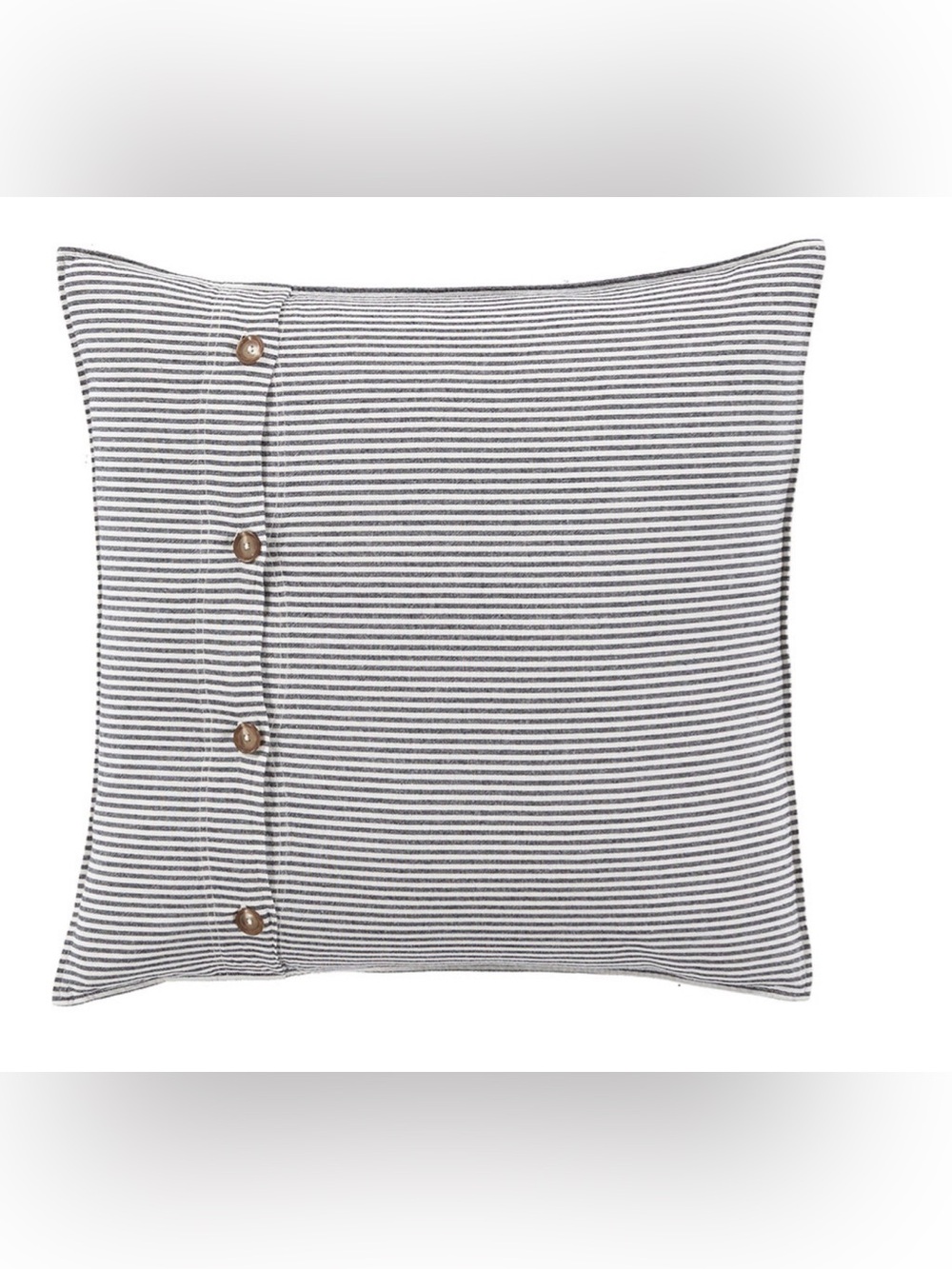 Pottery Barn 2 Wheaton Striped Linen/Cotton Euro Shams